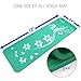 Yes4All Premium NBR Exercise Yoga Mat Printed Design – Foam Yoga Mat High Density 1/2 inch Extra Thick – Thick Yoga Mat with Carrying Strap (Mystic Lilly Green)