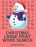 Christmas Large Print Word Search: 25 Christmas Themed Word Search Puzzles (Christmas Word Search) (Volume 1) by Andrew Woodyear