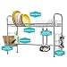 NEX 304 Stainless Steel Dish Rack Over the Sink Dish Drying Rack with Cutting Board Holder, Utensil Holder, Hooks