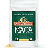 Organic Maca Powder 1lb (453g) - Peruvian Naturals | certified-organic, raw Maca root powder, energy supplement