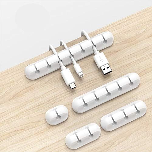 Amazon Com Cable Clips White Cable Organizer Wire Holder Cord Organizer Cable Holder For Desk Wire Organizer Nightstand Cable Management For Car Phone Cord Holder Home Audio Theater