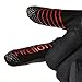 Firelion Long Finger Outdoor MTB Downhill Off Road Bicycle Gloves (Black/Red, X-Large)