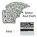 YuQi Shoe Wings Bat Glitter for Kids,Adults Shoe Accessory Fashion Your Life (Silver Glitter Bats)