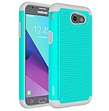 Galaxy J3 Emerge Case, Galaxy Express Prime 2 Case, OEAGO [Shockproof] [Impact Protection] Hybrid Dual Layer Defender Protective Case Cover for Samsung Galaxy J3 Emerge / Express Prime 2 - Teal