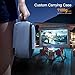 Projector APEMAN Mini Portable Projector 180″ Display and 1080P Supported 45000 Hrs Low Noise Dual Speakers HDMI/VGA/USB/Laptop/TV Box/PS3/4 Chromecast Compatible for Home Cinema[Carry Case Included]thumb 1