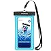 MoKo Floating Waterproof Phone Pouch Holder, Floatable Phone Case Dry Bag with Lanyard Armband Compatible with iPhone 14 13 12 11 Pro Max X/Xr/Xs Max,8/7/SE 3,Samsung S21/S10/S9/S8, Sky Blue