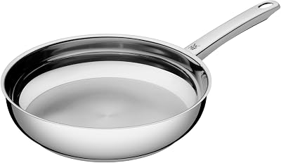 WMF Favorit - Panela profissional não revestida de 20 cm, panela adequada de indução de aço inoxidável, aço inoxidável Cromargan, cofre do forno.