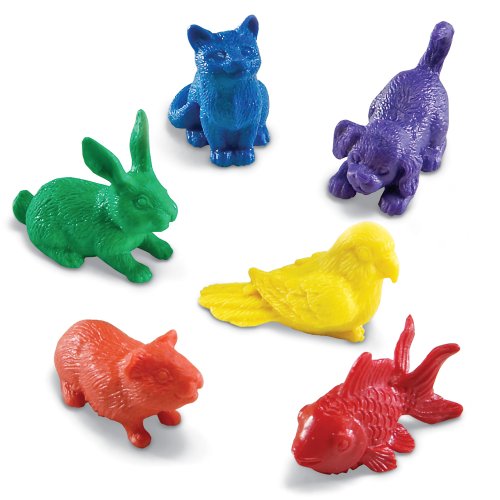 Learning Resources Domestic Pets Counters, Set of 72