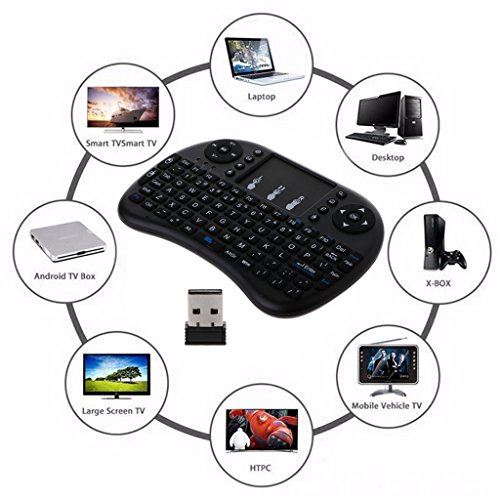 GMSP English 2.4GHz Wireless i8 Keyboard Touchpad Fly Air Mouse for Android TV PS3