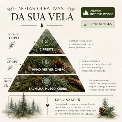 MINERVA - Vela Aromatica Perfumada Aromatizada - Coleção de Outono Inverno - 200g (Kit - By The Fire + Into The Woods + Marca Pagina)