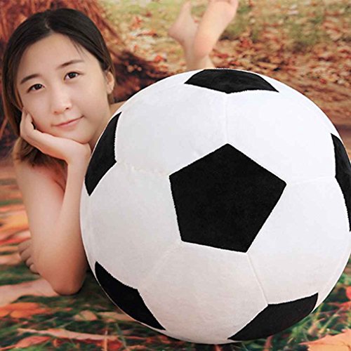 Xuanhemen Cartoon Soccer Ball Pillow Stuffed Plush Baby Football Soccer Sports Toy Gift for Toddler Kids Adults
