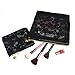 Zakaco Makeup Bag for Women,Small Cosmetic Bag Pouch Purse Handbag Organizer with Zipper (Black)