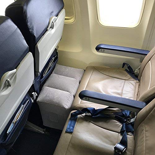 Inflatable Kids Travel Pillow For Expanded Airplane Leg Rest Play