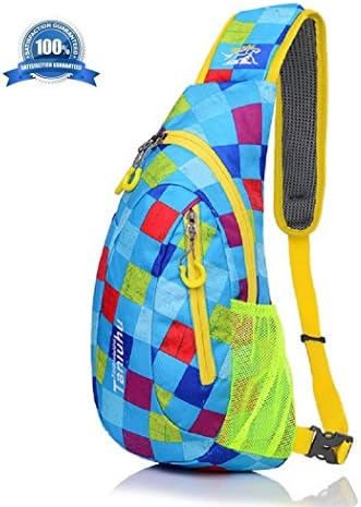 Shoulder Backpack, Mcolics Colorful Casual Cross Body Bag Outdoor Sling Bag Chest Pack with Adjustable Shoulder Strap for Cycling Hiking Camping Travel and Men Women