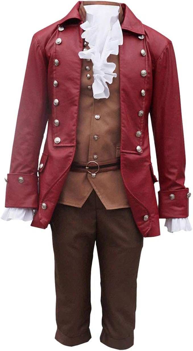 COSKING Deluxe Men Gaston Costume Beauty and The Beast