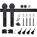 SMARTSTANDARD 5FT Mini Cabinet Sliding Barn Door Hardware Kit -Smoothly and Quietly -for TV Stand, Closet, Window -Fit 30