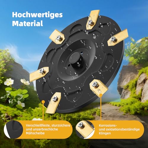 i105E Replacement Blades + Blade Plate + 30 Screws Compatible with Segway Navimow i105E, i108E, i110N, i205 AWD, i208 AWD Robotic Lawnmower Replacement Parts - i205 AWD Blade Disc Accessories for Segway