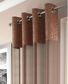 Madeira Plain Muslin Look Crinkled Top Copper Brown Voile Panel 53