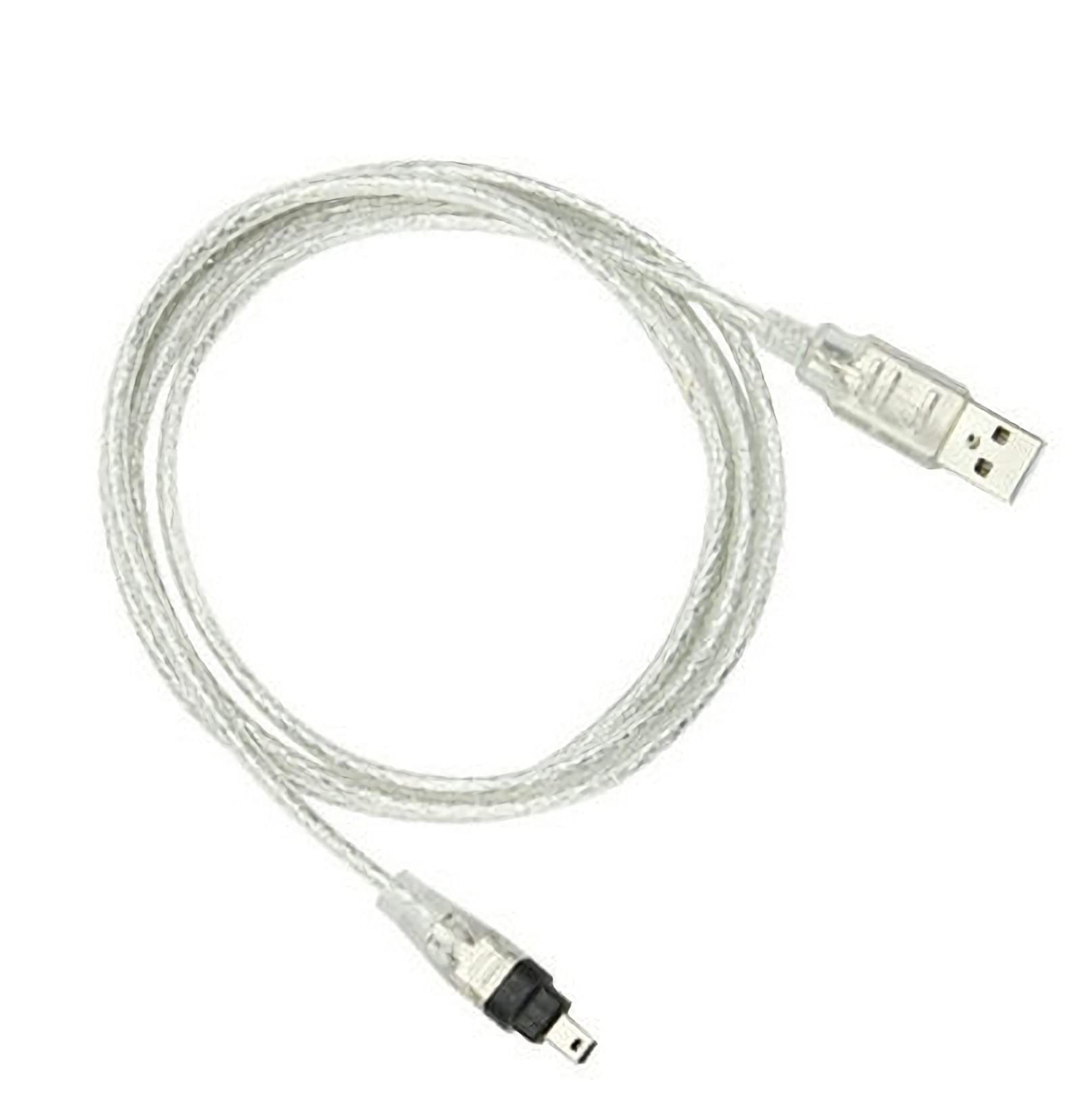 USB FireWire Cables, USB Male to Firewire IEEE 1394 4 Pin Male Adapter Cord Cable for SONY DCR-TRV75E DV Adapter (5FT/1.5M)