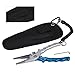 Piscifun Fishing Pliers Braid Cutters Split Ring Pliers Hook Remover Lightweight Fish Holder (#1 Generation Blue& Silver)