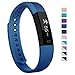 007plus Fitness Tracker, D115 Concise Style Point Touch Activity Tracker (Blue)