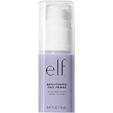 e.l.f. Brightening Lavender Face Primer, Face Makeup Primer For Neutralizing Uneven Skin Tones & Brightening Complexion, Vega