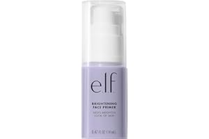 e.l.f. Brightening Lavender Face Primer, Face Makeup Primer For Neutralizing Uneven Skin Tones & Brightening Complexion, Vegan & Cruelty-free