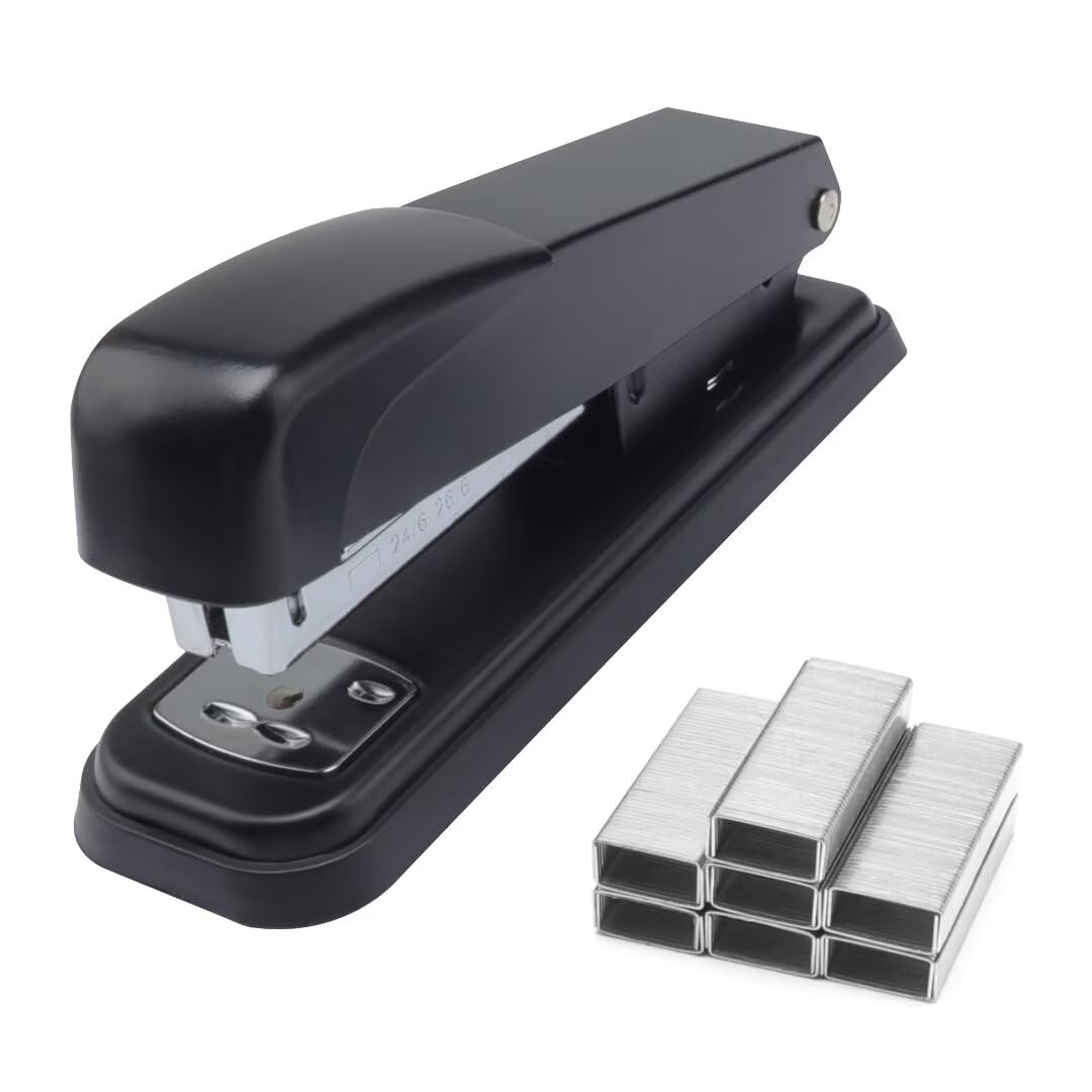 Tymyp Stapler with 750 Staples, Office Stapler for Classroom, 25 Sheet Capacity, Smooth Use, Binding Modes, Durable Medium Stapler for Home, School, Office