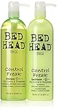 Tigi Bed Head Control Freak Shampoo 25.36oz(750ml)& Conditioner 25.36oz(750ml) Frizz Control & Straightener