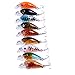 Aorace 9 Pcs/Lot Crankbait Fishing Lure 10# Hooks Fish Wobbler Tackle Crank Bait Isca Artificial Hard Bait Swimbait 4.5cm 4G