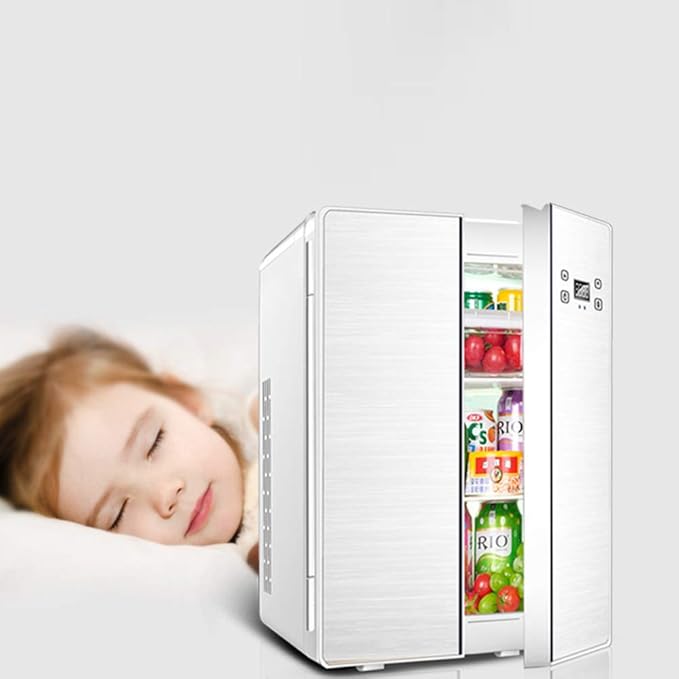 25l Coche De Refrigerador del Coche De Doble Uso Doble Puerta De ...