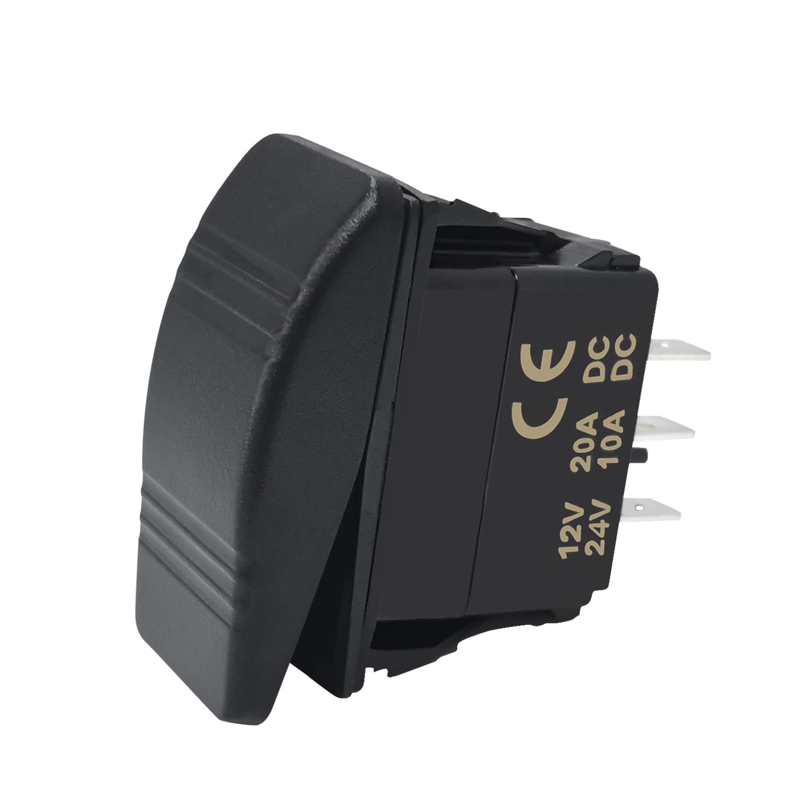 Photo 1 of 3 Pins Waterproof Marine Grade 3 Position Rocker Switch SPDT ON-Off-ON 12 Volt for Car Vehicle Marine Boat,No Light