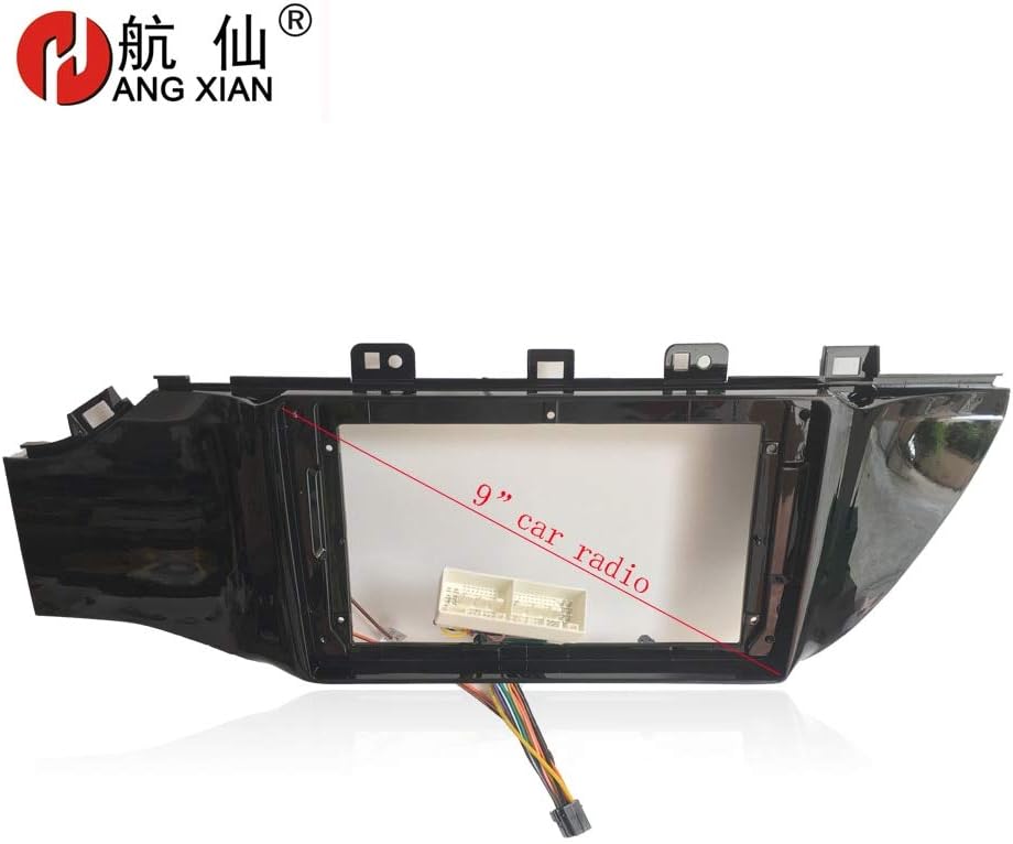 HANG XIAN 2Din Car DVD Player Frame Audio Fitting Adaptor Dash Trim Kits Facia Panel for KIA K2 Rio 2017 2 Din car Radio Player