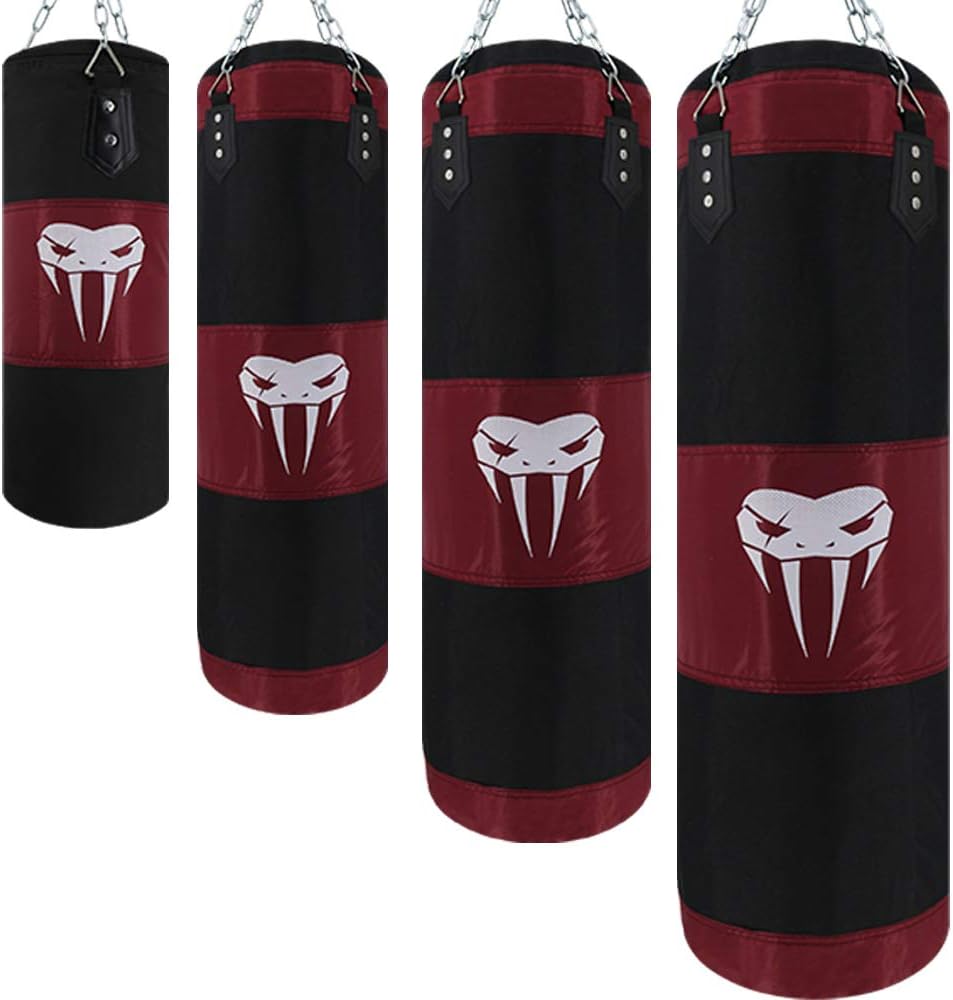 SOTF Hanging Punching Bag Fitness Muscle Training MMA Boxing Sandbag Without Filler : Sports & Outdoors