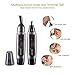 Zoommate Professional Nose Hair Trimmer, Powerful Waterproof Nose Ear Hair Trimmer for Men, Wet/Dry Use Nose Clippers with LED Light, Battery Operated(Included an AA Battery)