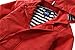 Hiheart Boys Girls Waterproof Rain Jackets Lightweight Hooded Cotton Lined Raincoats Red 6-7