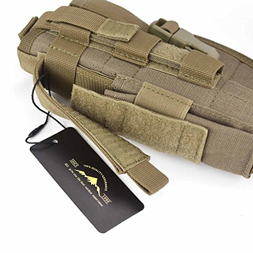 DYJ Left Hand Tactical Pistol/Gun Holster with Magazine Pouch/Pocket for S&W M&P Shield Glock 26 27 29 30 33 42 43(Coyote Brown-Left Hand)