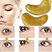 ULAKY Crystal 24K Gold Powder Gel Collagen Eye Masks Sheet Beauty,10 Pcs