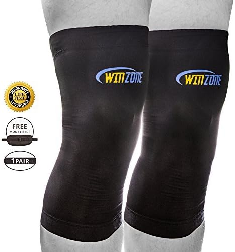 Copper Knee Sleeve Braces For Knee Pain, Best Compression Sleeves Copper Fit, Lifetime Warranty! Comfortable Wraps. Best Support Brace For Meniscus, ACL, Patella, Arthritis. No More Pain, Aching Knees