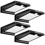URPOWER 20 LED Solar Lights Solar Motion Sensor Outdoor Light Solar Powered Wireless Waterproof Exterior Security Wall Light for Patio,Deck,Yard,Garden,Path,Home,Driveway,Stairs,NO DIM Mode(4)