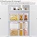 Cereal Container - Blingco Airtight Storage Containers Set of 9 Large Dry Food Storage Containers for Flour Sugar Plastic Containers - Airtight, Leakproof - Includes Measuring Cup & Chalkboard Labels