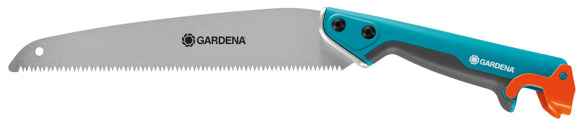 Gardena combisystem Saw 300 PP: Pruning Saw with of Set Teeth, 325 mm Sheet Length, Thanks to Non-Slip Stopper at The end of The Handle, an Ergonomic Handle with Soft Plastic Components (8737-20)