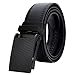 Ratchet Leather Dress Belt for Men Up to 46 No Hole Slide Belt Black and Brown