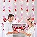Colorful Heart Garland Bunting | Romantic Valentines Day Decoration | Valentine Garland Banner | Bridal Shower, Engagement, Wedding Party Decorations | Home, Mantel Decor | Pack of 2, 26.2 ft Total