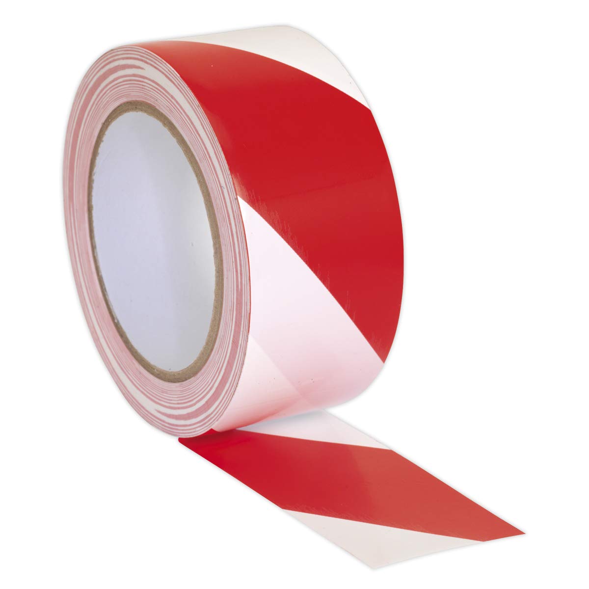 Sealey Hwtrw Hazard Warning Tape 50Mm X 33Mtr Red/White — image 1