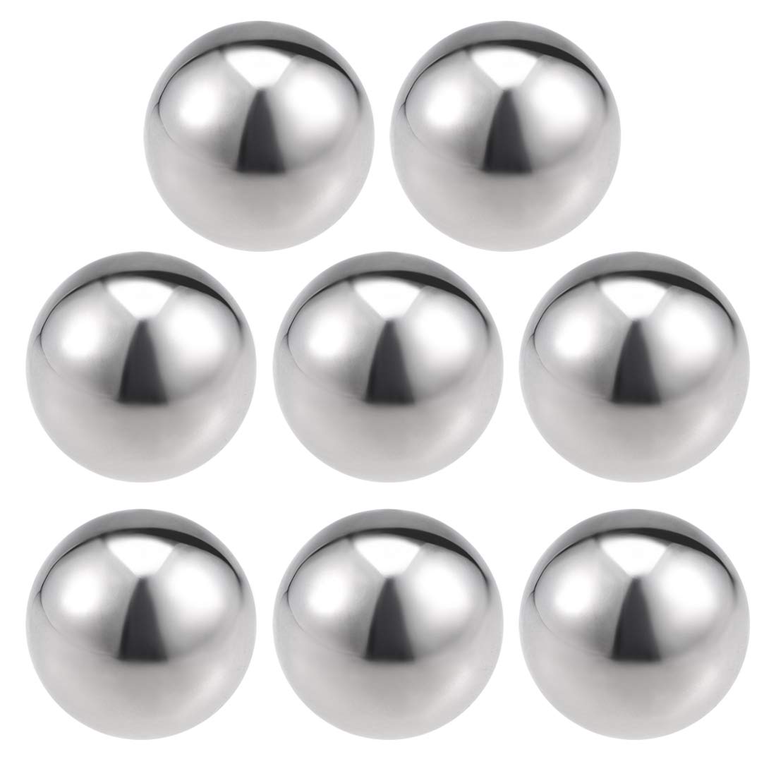 sourcing map 38mm(1.5") Dia 304 Stainless Steel Hollow Ball for Home Garden Decoration 8pcs