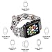 fastgo Compatibale for Apple Watch Band 42mm 44mm 45mm, Bling Elastic Cute Dressy Feminine Replacement Band Compatible for Iwatch SE & Series 7/6/ 5/4/3/2/1(Gray-42/44/45mm)