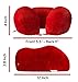 Travel Neck Pillow - Luxury Premium Memory Foam with Cooling Gel Travels with Enzo Comfort Nek Pilow (Red)