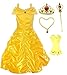 Romy's Collection Princess Belle Yellow Party Costume Dress-Up Set (4-5, Yellow)