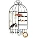 Wall Mount Jewelry Organizer Black, Marrywindix Birdcage Shape Jewelry Display Stand Rack
